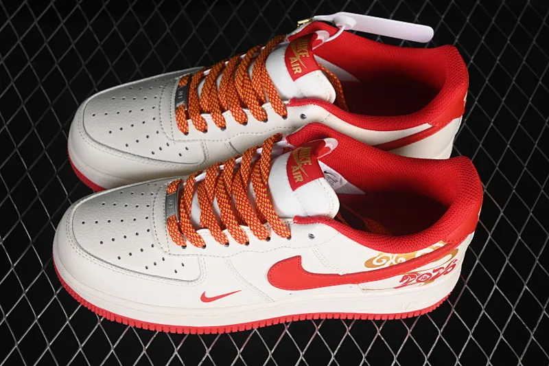 All categories Nk Air Force 1 Air Force series Nk Air Force 1 Low Air Force low-top Nike Air Force 1'07 Low Year of the Horse limited edition off-white wine red Air Force 1 low-top casual sneakers QW5288-125